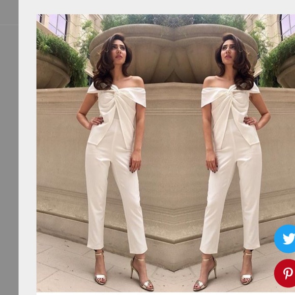 Lavish Alice Asymmetric shoulder jumpsuit - Picture 4 of 4